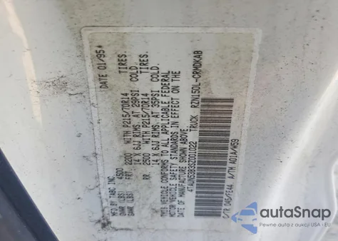 1995 Toyota Tacoma Xtracab from USA, damaged, VIN 4TAUN53B3SZ001022